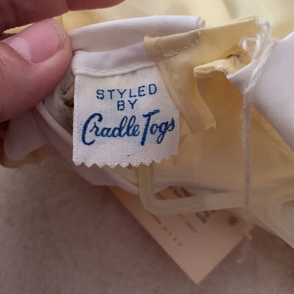 Vintage Cradle togs newborn outfit baby boy unisex 0 new deadstock yellow duck - Picture 8 of 16